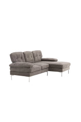 Remis 3 - Sitzer Sofa - dunkelgrau/Polyester - 3 - Sitzer Sofas - ALVAHOME