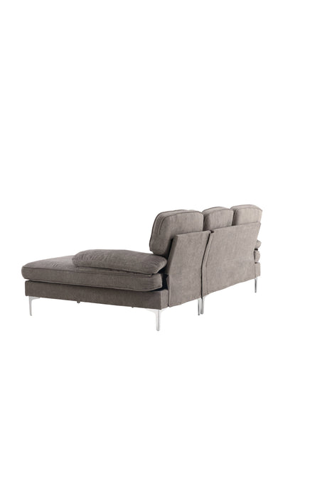 Remis 3 - Sitzer Sofa - dunkelgrau/Polyester - 3 - Sitzer Sofas - ALVAHOME