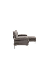 Remis 3 - Sitzer Sofa - dunkelgrau/Polyester - 3 - Sitzer Sofas - ALVAHOME