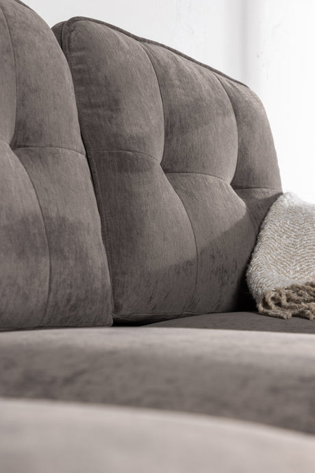 Remis 3 - Sitzer Sofa - dunkelgrau/Polyester - 3 - Sitzer Sofas - ALVAHOME