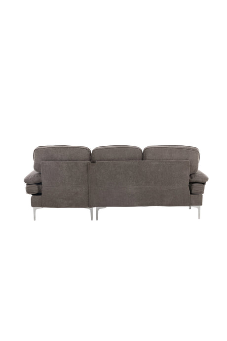 Remis 3 - Sitzer Sofa - dunkelgrau/Polyester - 3 - Sitzer Sofas - ALVAHOME