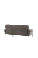 Remis 3 - Sitzer Sofa - dunkelgrau/Polyester - 3 - Sitzer Sofas - ALVAHOME