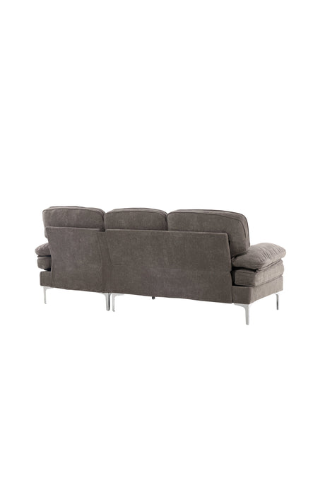 Remis 3 - Sitzer Sofa - dunkelgrau/Polyester - 3 - Sitzer Sofas - ALVAHOME