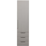Rens 1 - türiger Kleiderschrank - kieselgrau/Spanplatte [fsc] - Kleiderschränke - ALVAHOME