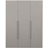Rens 3 - türiger Kleiderschrank - kieselgrau/Spanplatte [fsc] - Kleiderschränke - ALVAHOME