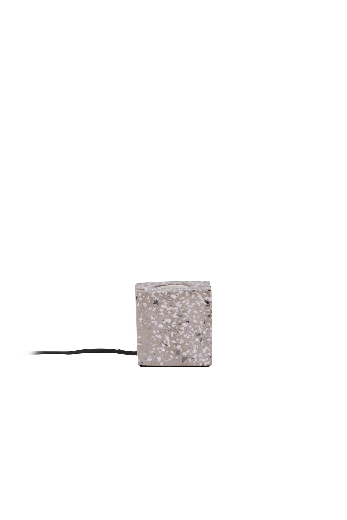 Rilche Tischlampe - weiß/Terrazzo - Tischlampen - ALVAHOME