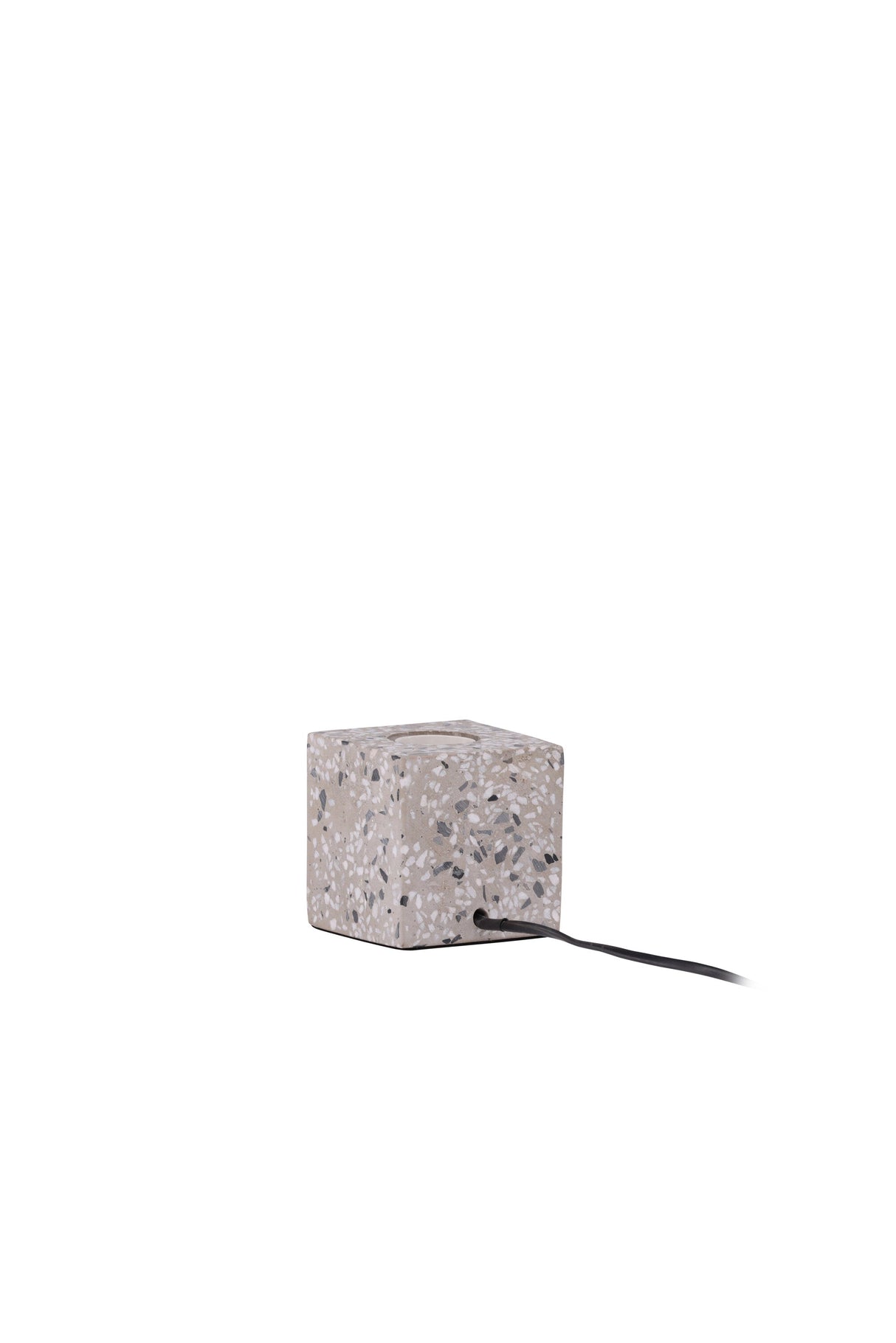 Rilche Tischlampe - weiß/Terrazzo - Tischlampen - ALVAHOME