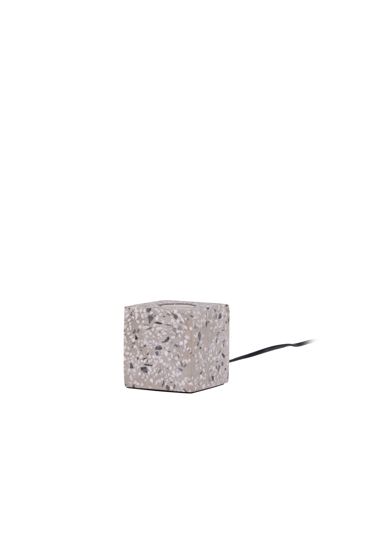 Rilche Tischlampe - weiß/Terrazzo - Tischlampen - ALVAHOME