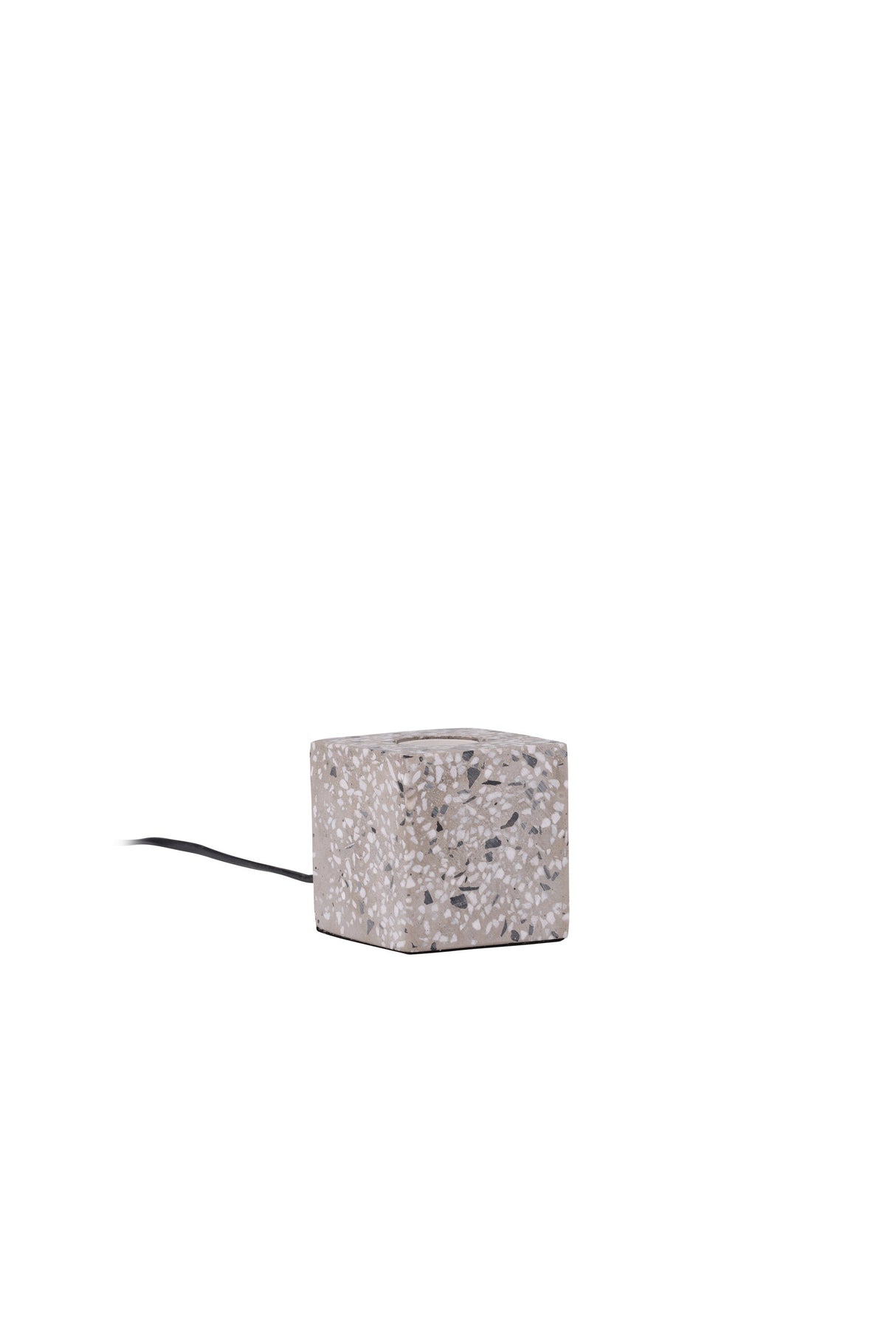 Rilche Tischlampe - weiß/Terrazzo - Tischlampen - ALVAHOME