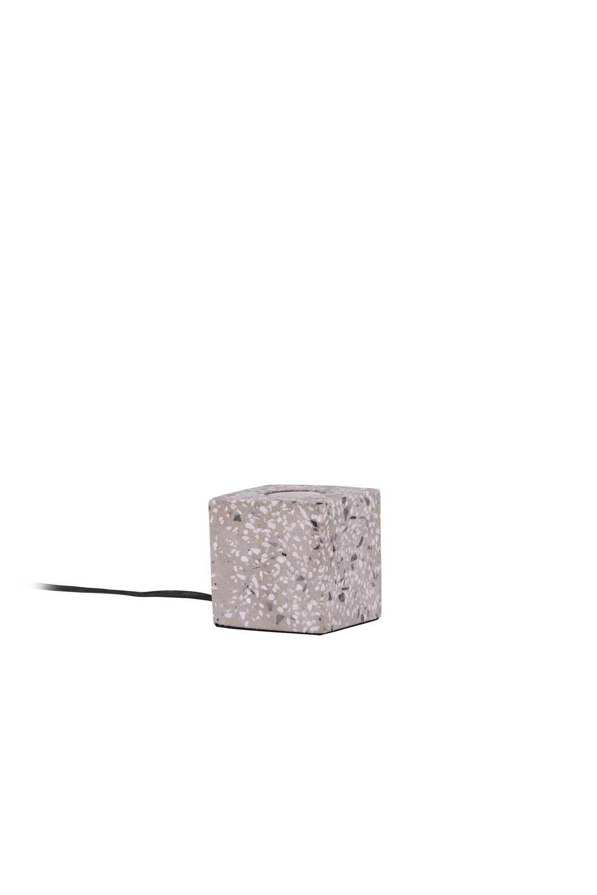 Rilche Tischlampe - weiß/Terrazzo - Tischlampen - ALVAHOME