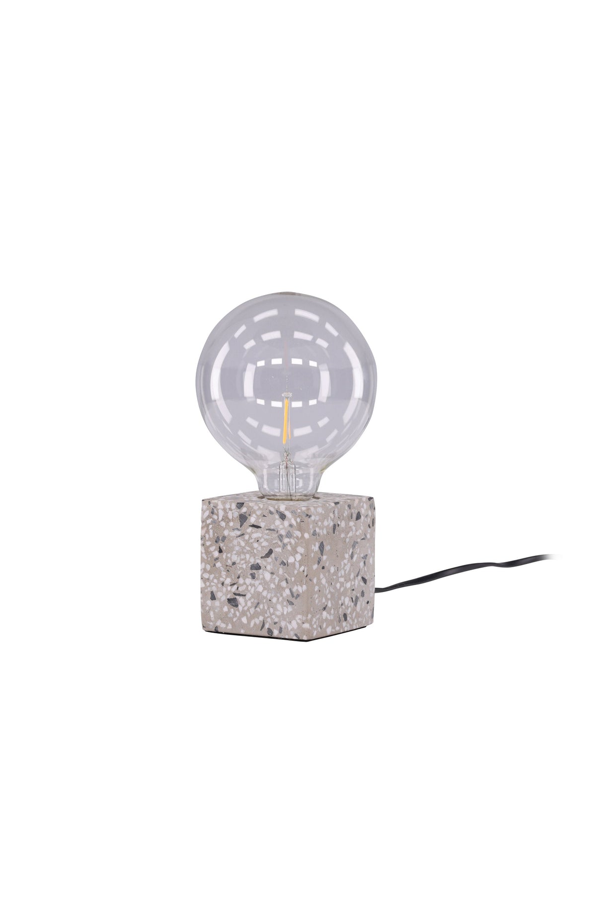 Rilche Tischlampe - weiß/Terrazzo - Tischlampen - ALVAHOME