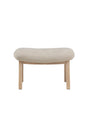 Rile Ottoman - beige/Gummiholz - Ottomane / Poufs - ALVAHOME