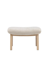 Rile Ottoman - beige/Gummiholz - Ottomane / Poufs - ALVAHOME