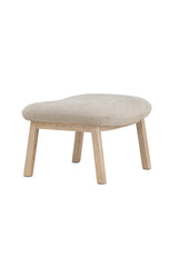 Rile Ottoman - beige/Gummiholz - Ottomane / Poufs - ALVAHOME