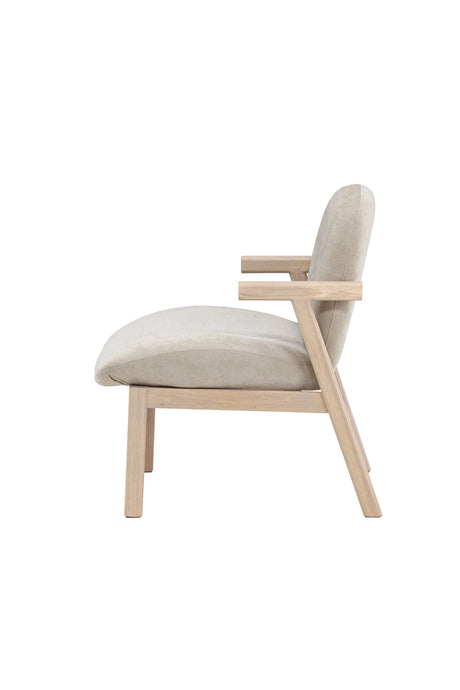 Rile Sessel - beige/Gummiholz - Sessel - ALVAHOME