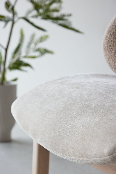 Rile Sessel - beige/Gummiholz - Sessel - ALVAHOME