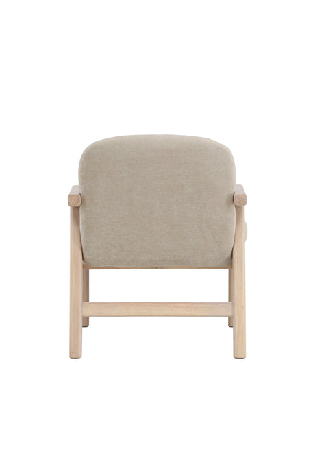 Rile Sessel - beige/Gummiholz - Sessel - ALVAHOME