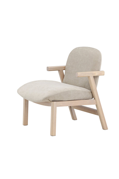 Rile Sessel - beige/Gummiholz - Sessel - ALVAHOME