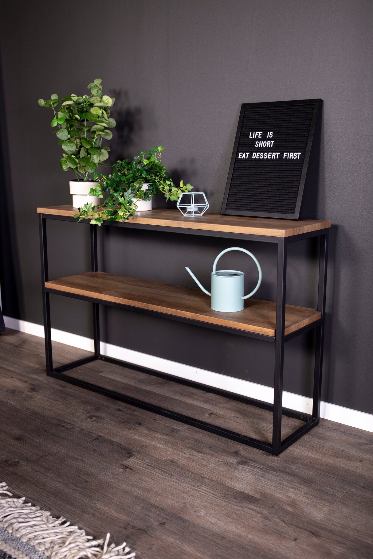 Rise Beistelltisch - walnuss/Papier - Laminat - Beistelltische - ALVAHOME