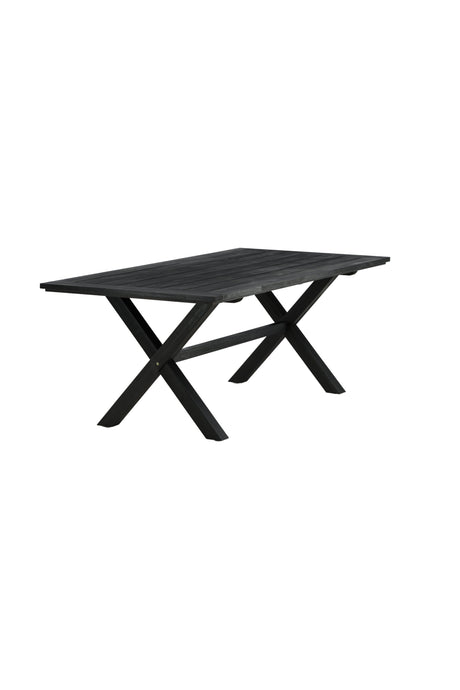 Rives Outdoor - Esstisch rechteckig - schwarz/Akazie - Outdoor - Esstische (rechteckig) - ALVAHOME