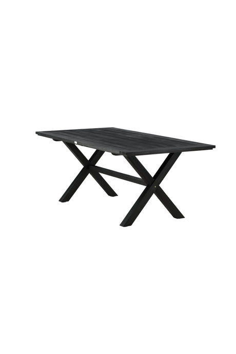 Rives Outdoor - Esstisch rechteckig - schwarz/Akazie - Outdoor - Esstische (rechteckig) - ALVAHOME