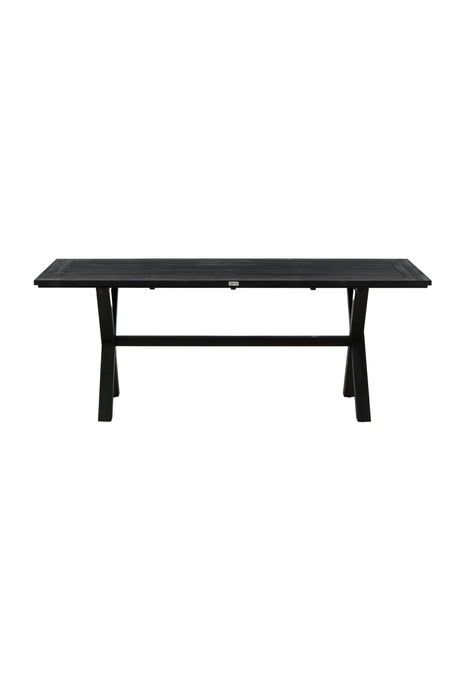 Rives Outdoor - Esstisch rechteckig - schwarz/Akazie - Outdoor - Esstische (rechteckig) - ALVAHOME
