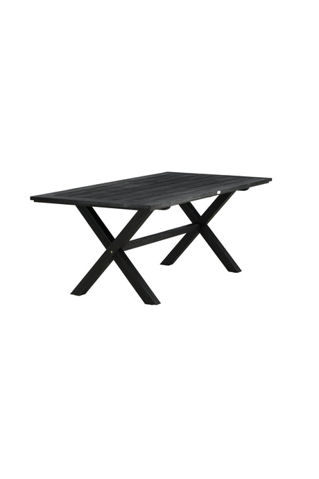 Rives Outdoor - Esstisch rechteckig - schwarz/Akazie - Outdoor - Esstische (rechteckig) - ALVAHOME