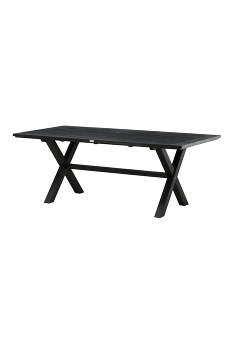 Rives Outdoor - Esstisch rechteckig - schwarz/Akazie - Outdoor - Esstische (rechteckig) - ALVAHOME
