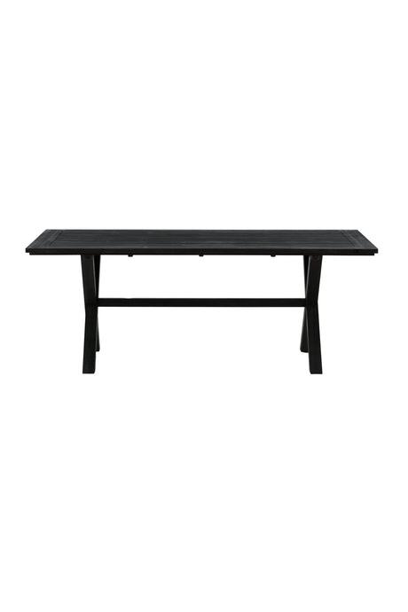 Rives Outdoor - Esstisch rechteckig - schwarz/Akazie - Outdoor - Esstische (rechteckig) - ALVAHOME