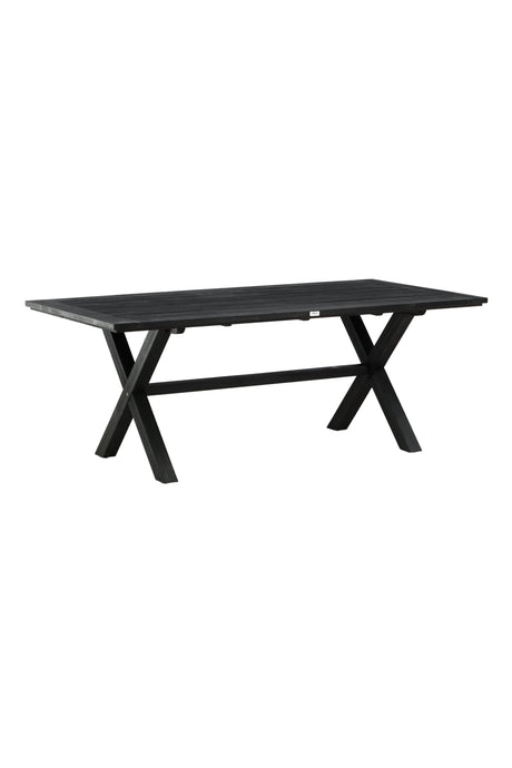 Rives Outdoor - Esstisch rechteckig - schwarz/Akazie - Outdoor - Esstische (rechteckig) - ALVAHOME