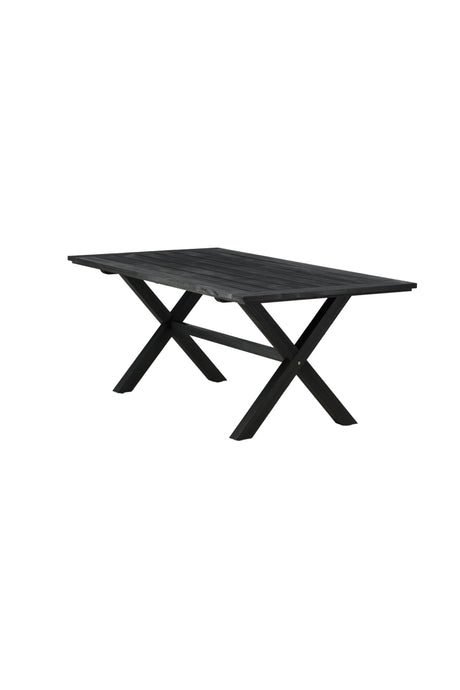 Rives Outdoor - Esstisch rechteckig - schwarz/Akazie - Outdoor - Esstische (rechteckig) - ALVAHOME