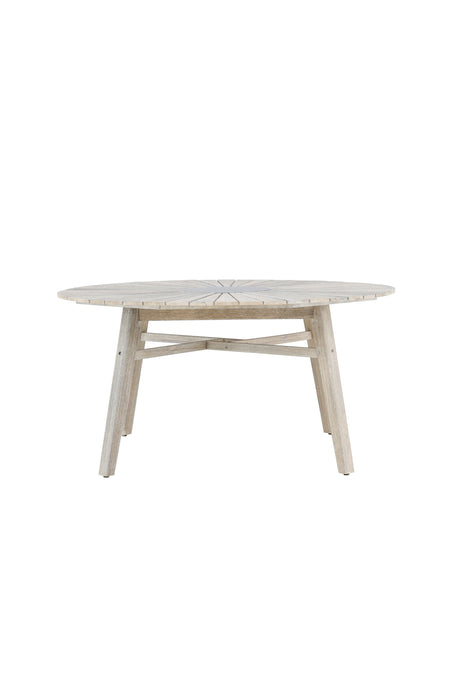 Rives Outdoor - Esstisch rund - hellgrau/Akazie - Outdoor - Esstische (rund) - ALVAHOME