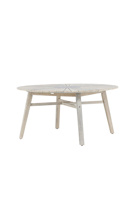 Rives Outdoor - Esstisch rund - hellgrau/Akazie - Outdoor - Esstische (rund) - ALVAHOME