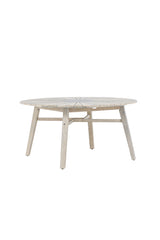 Rives Outdoor - Esstisch rund - hellgrau/Akazie - Outdoor - Esstische (rund) - ALVAHOME