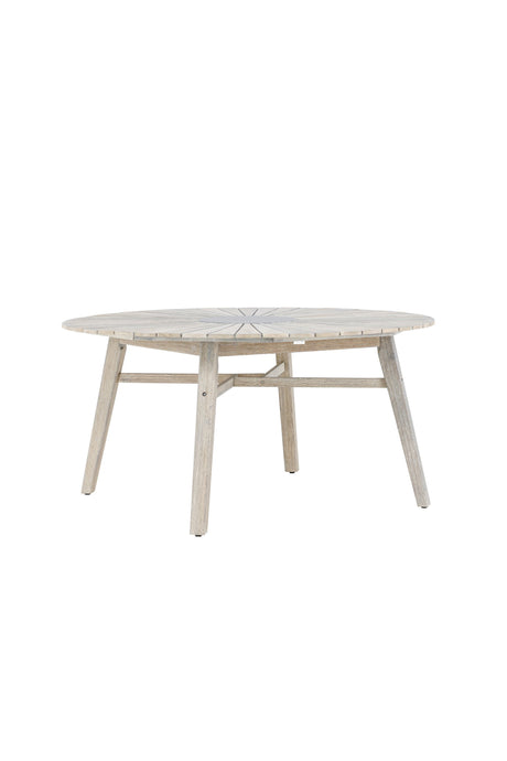 Rives Outdoor - Esstisch rund - hellgrau/Akazie - Outdoor - Esstische (rund) - ALVAHOME