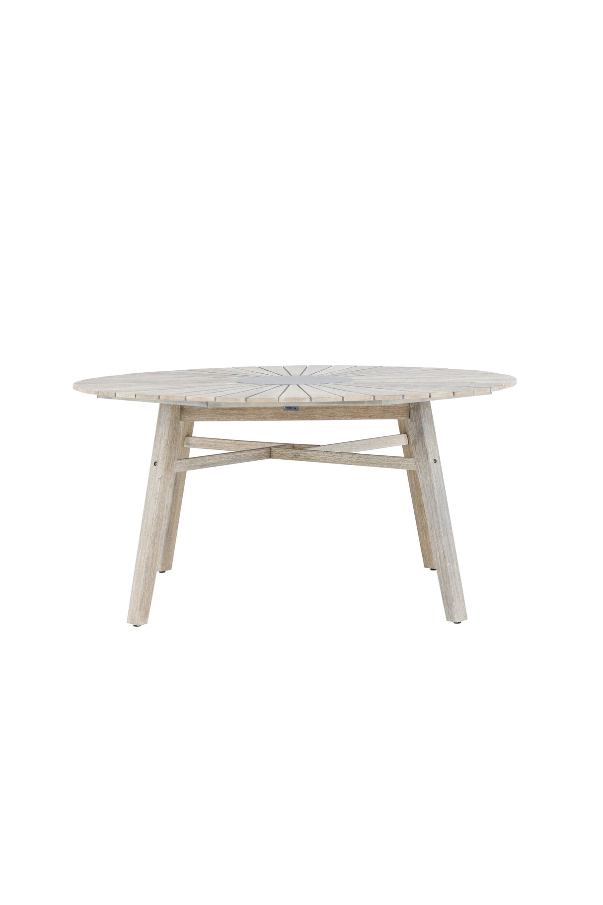 Rives Outdoor - Esstisch rund - hellgrau/Akazie - Outdoor - Esstische (rund) - ALVAHOME