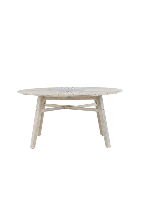 Rives Outdoor - Esstisch rund - hellgrau/Akazie - Outdoor - Esstische (rund) - ALVAHOME