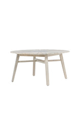 Rives Outdoor - Esstisch rund - hellgrau/Akazie - Outdoor - Esstische (rund) - ALVAHOME