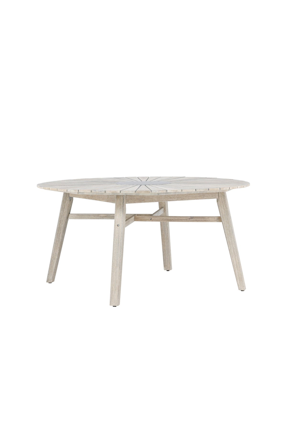 Rives Outdoor - Esstisch rund - hellgrau/Akazie - Outdoor - Esstische (rund) - ALVAHOME