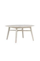 Rives Outdoor - Esstisch rund - hellgrau/Akazie - Outdoor - Esstische (rund) - ALVAHOME