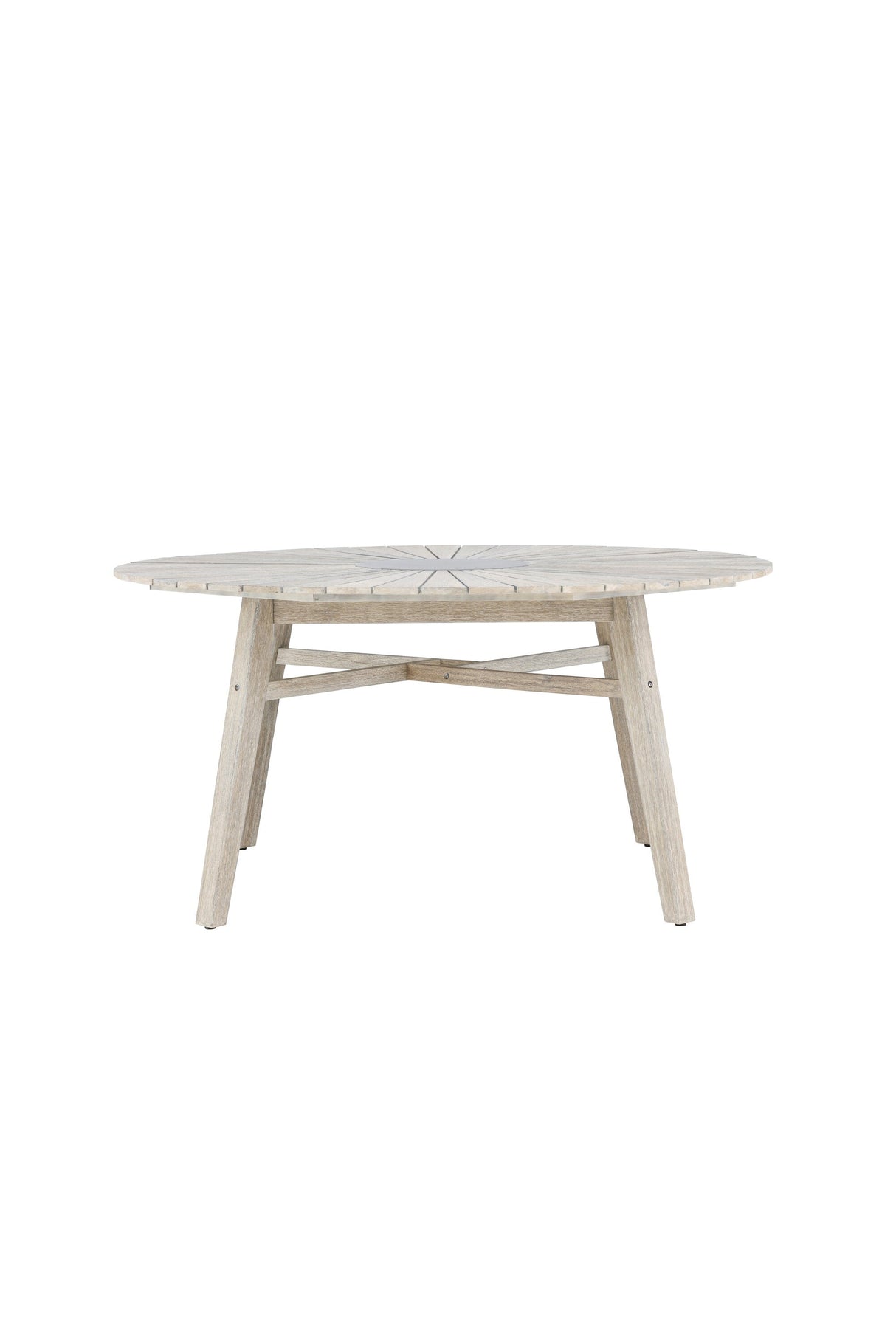 Rives Outdoor - Esstisch rund - hellgrau/Akazie - Outdoor - Esstische (rund) - ALVAHOME