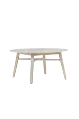 Rives Outdoor - Esstisch rund - hellgrau/Akazie - Outdoor - Esstische (rund) - ALVAHOME