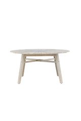 Rives Outdoor - Esstisch rund - hellgrau/Akazie - Outdoor - Esstische (rund) - ALVAHOME