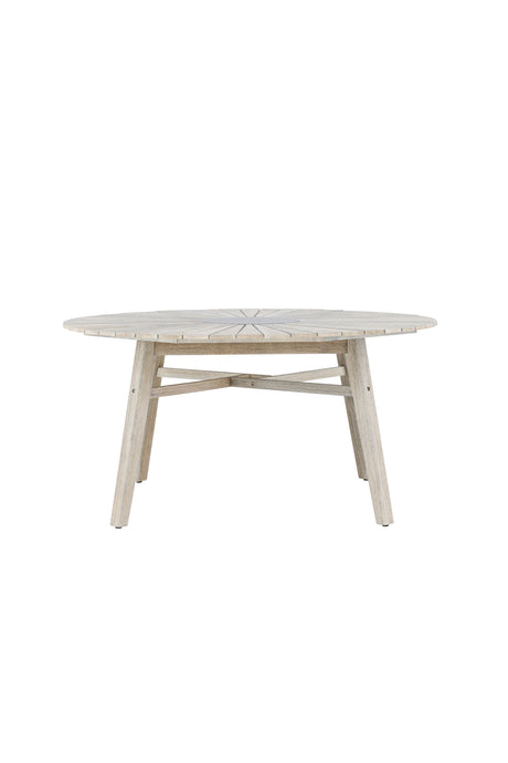 Rives Outdoor - Esstisch rund - hellgrau/Akazie - Outdoor - Esstische (rund) - ALVAHOME