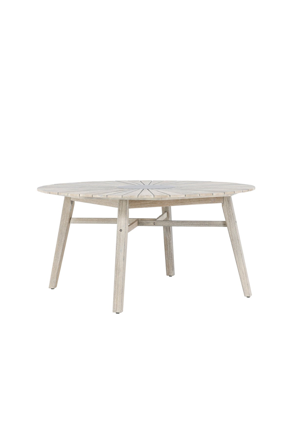 Rives Outdoor - Esstisch rund - hellgrau/Akazie - Outdoor - Esstische (rund) - ALVAHOME