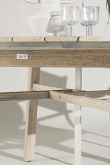 Rives Outdoor - Esstisch rund - hellgrau/Akazie - Outdoor - Esstische (rund) - ALVAHOME