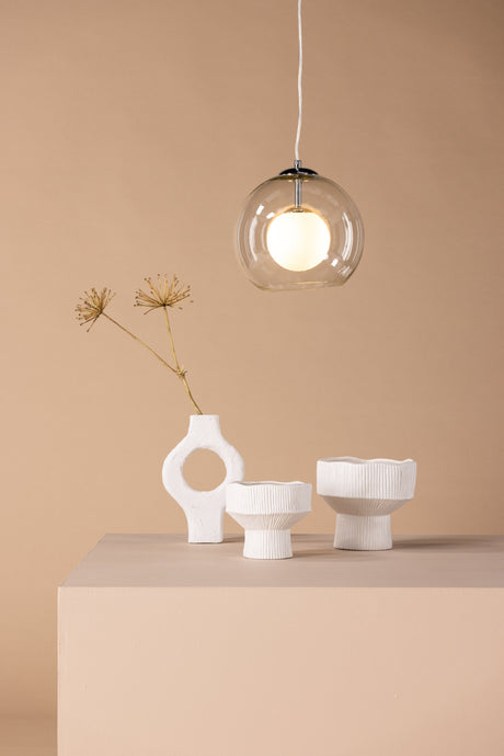 Roche Pendelleuchte - grau/Glas - Pendelleuchten - ALVAHOME