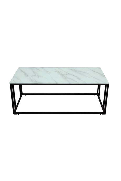 Rock 2.0 Couchtisch - weiß/Glas - Couchtische - ALVAHOME