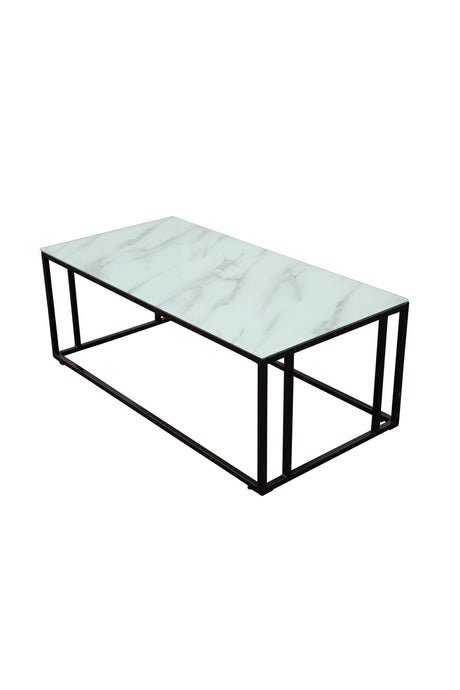 Rock 2.0 Couchtisch - weiß/Glas - Couchtische - ALVAHOME