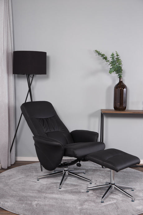 Rolf Relaxsessel - schwarz/PU - Relaxsessel - ALVAHOME